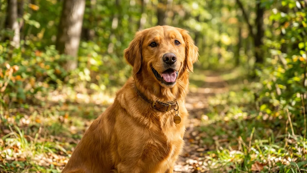 Cão saudável em ambiente ao ar livre, representando a importância da saúde canina