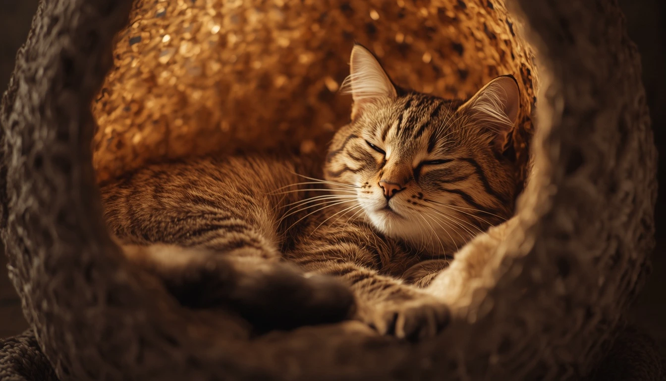 Gato relaxando em uma caixa, mostrando como as caixas proporcionam conforto e segurança