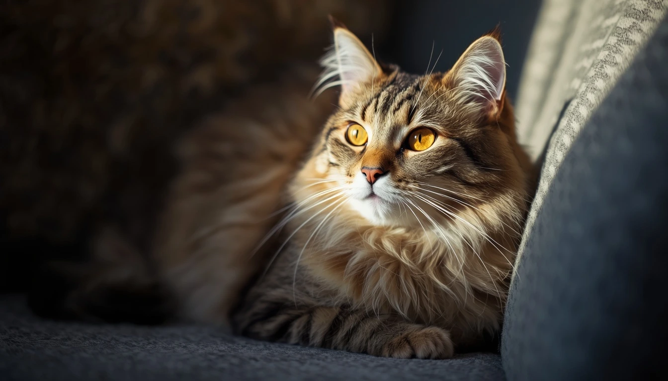 Gato saudável e feliz, representando os benefícios de uma alimentação adequada.