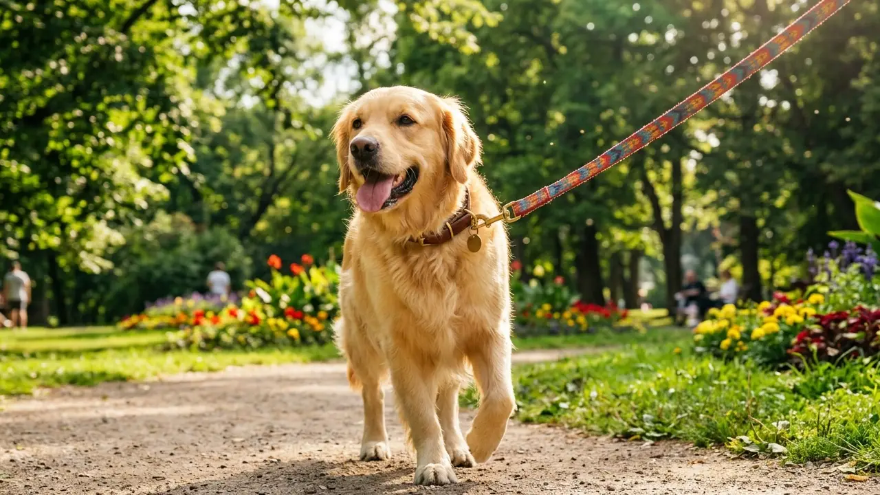 Tutor cuidando de um cão, destacando a importância da segurança e do bem-estar animal.